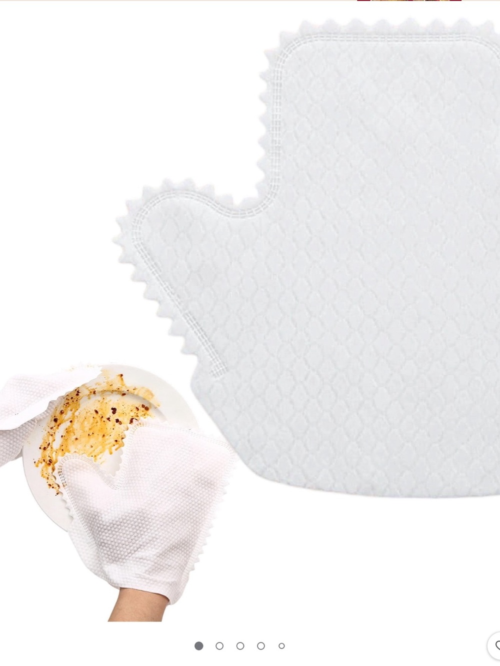 40 pieces of white microfiber, dusting gloves, dual sided
